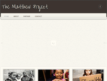Tablet Screenshot of matthew-project.com